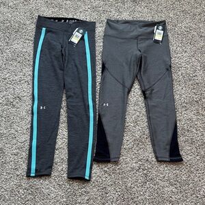 Under Armour Women’s Gray and Teal Leggings Set